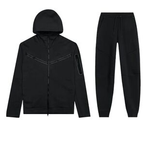 Nike SportsWear Tech Fleece Zip Hoodie and Joggers-Black